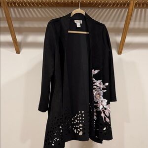 Aris A Black Floral jacket